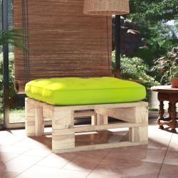 Pouf palette de jardin bois de pin impr&eacute;gn&eacute;