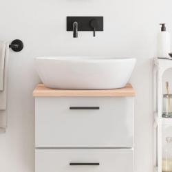 Comptoir de salle de bain 40x60x2 cm bois massif non trait&eacute;