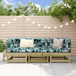 Salon de jardin 3 pcs bois de pin impr&eacute;gn&eacute;