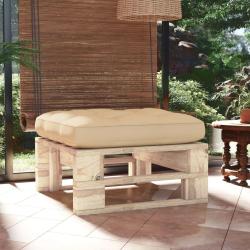 Pouf palette de jardin bois de pin impr&eacute;gn&eacute;