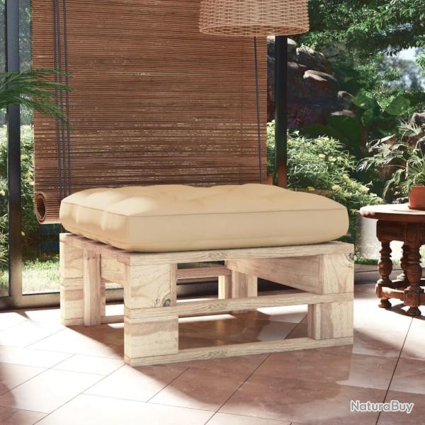 Pouf palette de jardin bois de pin impr�gn�