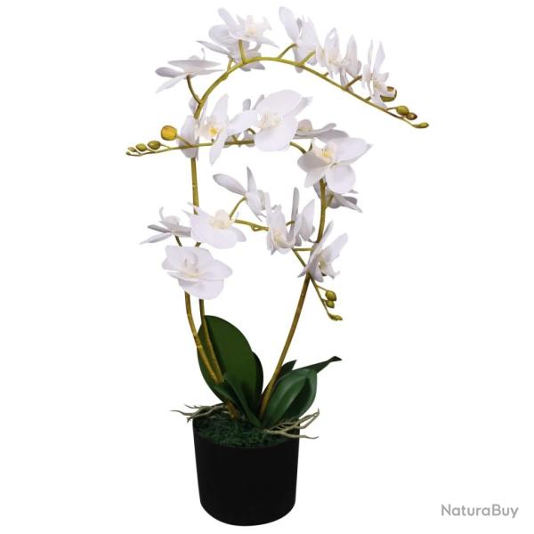Plante artificielle avec pot Orchid�e 65 cm Blanc