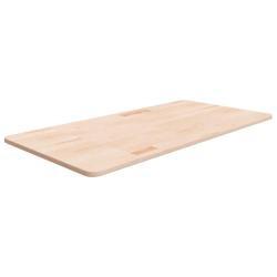 Comptoir de salle de bain 100x50x1,5 cm Bois massif non trait&eacute;