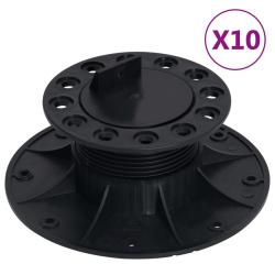 Pieds de terrasse r&eacute;glables 10 pcs 60-88 mm