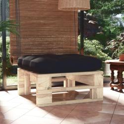 Pouf palette de jardin bois de pin impr&eacute;gn&eacute;
