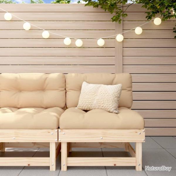 Canap� central de jardin bois de pin massif