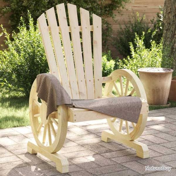 Chaises de jardin Adirondack lot de 4 bois de sapin massif