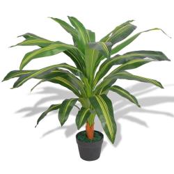 Plante artificielle avec pot Dracaena 90 cm Vert
