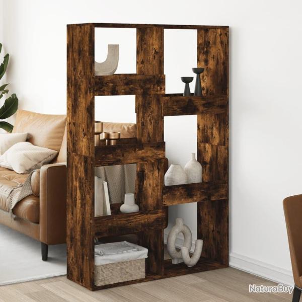 Cloison de s�paration ch�ne fum� 100x33x155,5cm bois ing�nierie