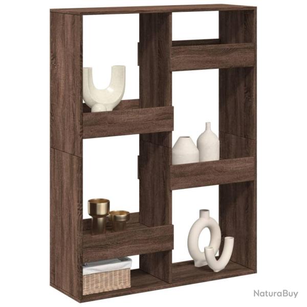 Cloison de s�paration ch�ne marron 100x33x135cm bois ing�nierie