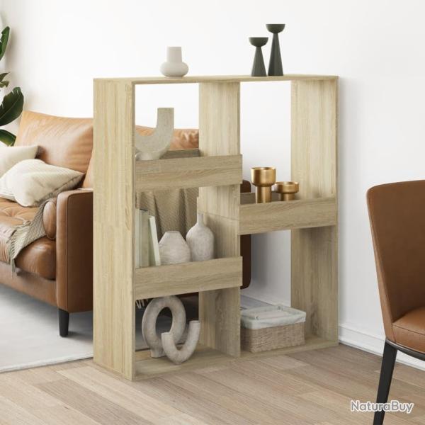 Cloison de s�paration ch�ne sonoma 100x33x115cm bois ing�nierie