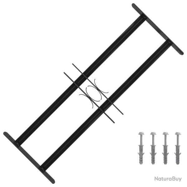 Grille de Fen�tre 76 x 30 cm Acier enduit de poudre Noir