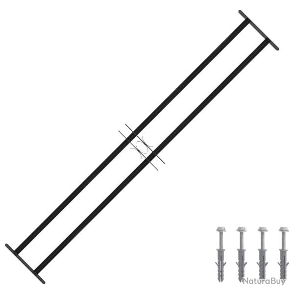 Grille de Fen�tre 176 x 30 cm Acier enduit de poudre Noir