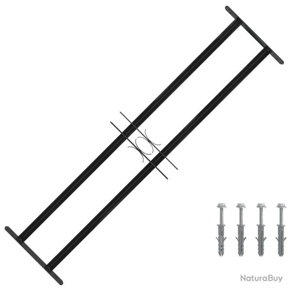 Grille de Fen�tre 115 x 30 cm Acier enduit de poudre Noir