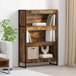 Biblioth&egrave;que Ch&ecirc;ne Fum&eacute; 80 x 30 x 121 cm Bois d'ing&eacute;nierie