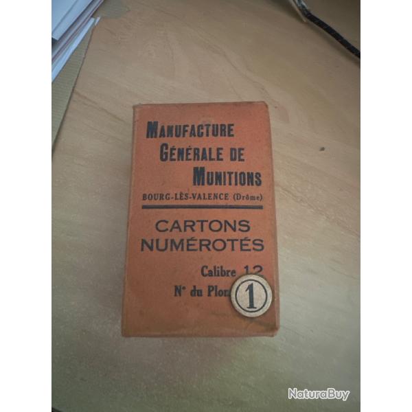 cartons num�rote calibre 12
