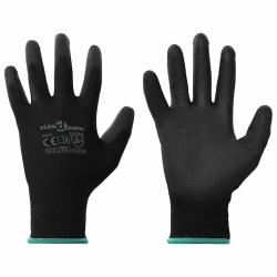 Gants de Travail 12 pcs Noir 11 / XXL Polyester