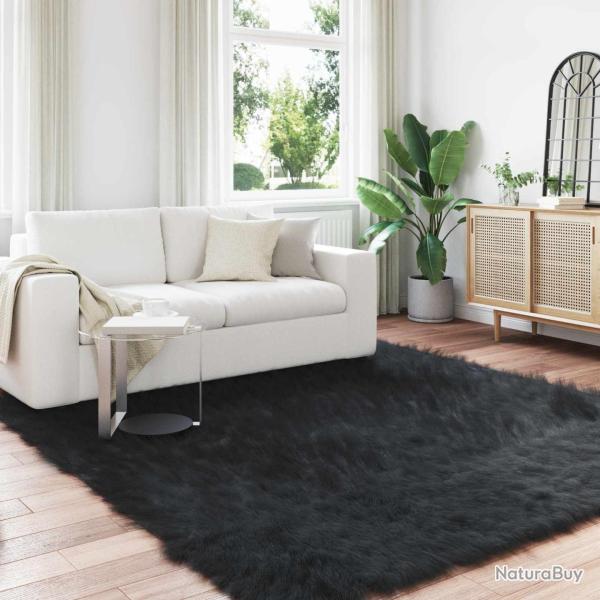 Tapis en fausse TAFALLA Noir 200 x 200 cm Polyester