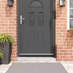 Brosses de porte adh&eacute;sives 6 pcs Argent 100 cm