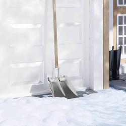 T&ecirc;te de pelle Argent 43 x 32,5 cm Aluminium