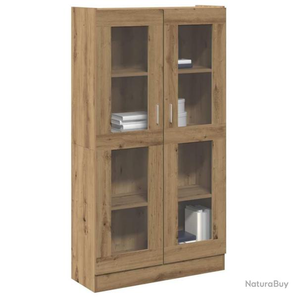 Buffet haut Ch�ne artisanal 82,5x30,5x150 cm Bois d'ing�nierie