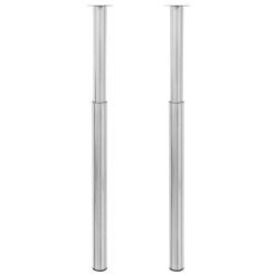 Pieds de table t&eacute;lescopiques Acier inoxydable 710 mm - 1100 mm