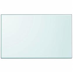 Dessus de table rectangulaire en verre tremp&eacute; 1000 x 620 mm