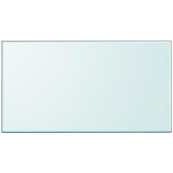 Dessus de table rectangulaire en verre tremp&eacute; 1200 x 650 mm