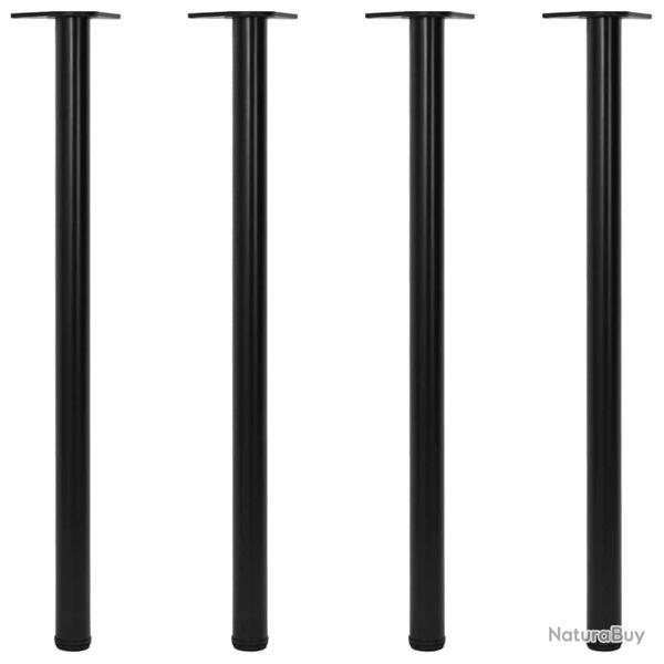 4 pieds de table r�glables en hauteur Noir 1100 mm
