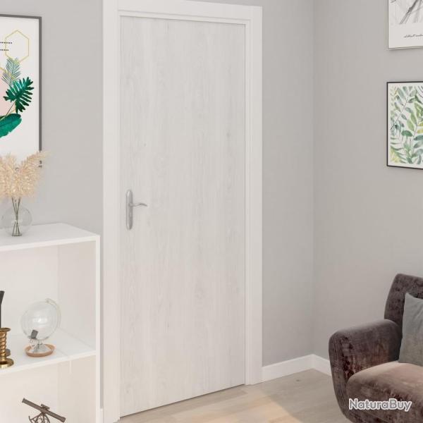 Films autoadh�sifs pour portes 4 pcs Bois blanc 210x90 cm PVC