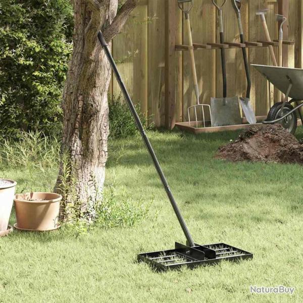 R�teau de jardin Noir 45 x 25 x 200 cm Acier enduit de poudre