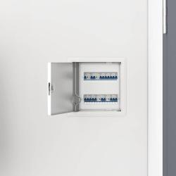 Panneau d'Acc&egrave;s 2 pcs Blanc 23 x 23 x 3 cm Acier