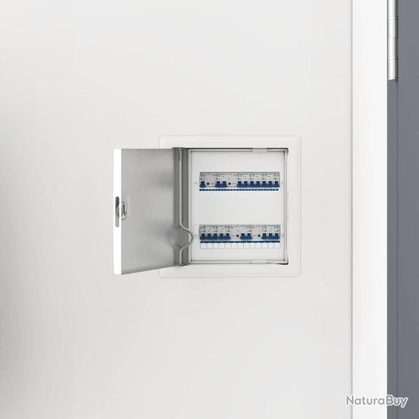 Panneau d'Acc�s 2 pcs Blanc 23 x 23 x 3 cm Acier
