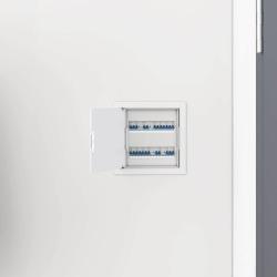 Panneaux d'Acc&egrave;s 2 pcs Blanc 15 x 15 cm Plastic ABS