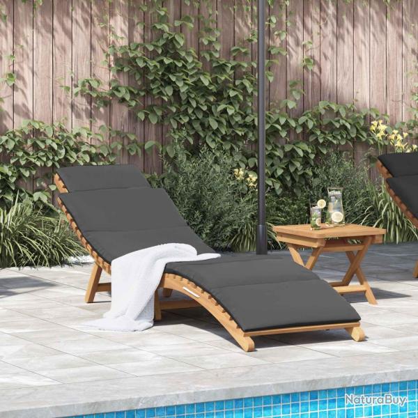 Transat de jardin Marron 198 x 55 x 58,5 cm Bois de teck massif
