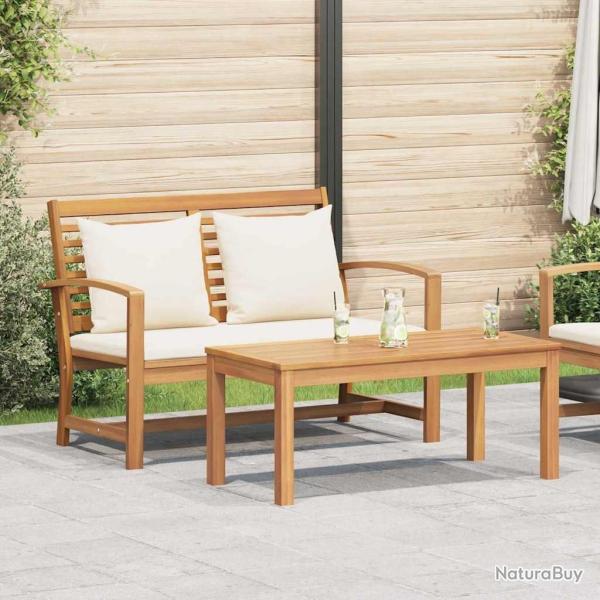 Ensemble banc et table de jardin avec coussin 2 Pi�ce