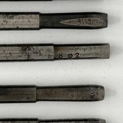 FRANCE 1er GM- LOT DE VERIFICATEURS DE CANONS 8mm POUR FUSIL LEBEL 1886/93 et SYSTEME BERTHIER