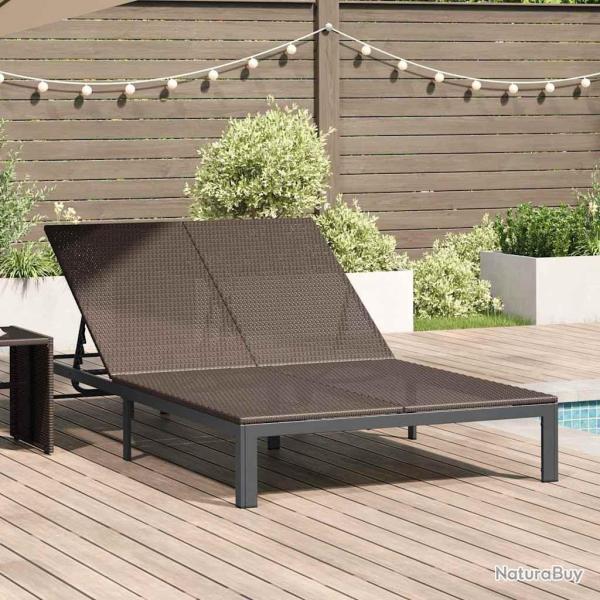 Transat Marron 206 x 115 x 75 cm polyrotin