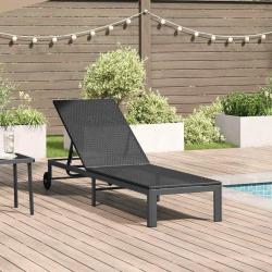 Transat Noir 206 x 62.5 x 74 cm polyrotin