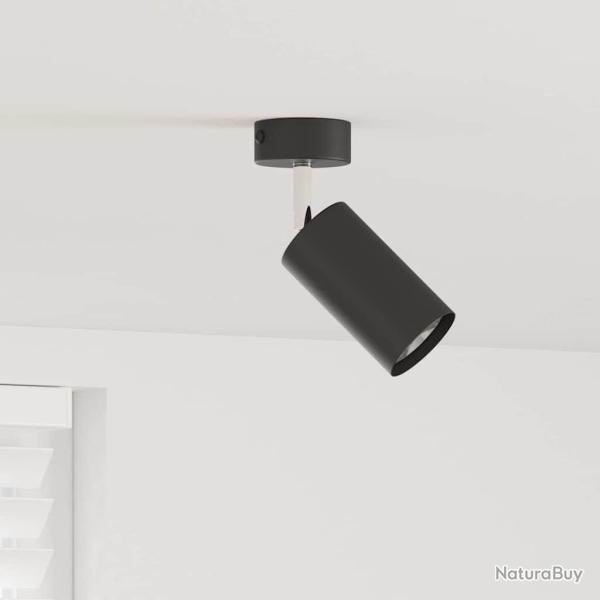 Spot de plafond avec des projecteurs Noir 6 x 6 x 16 cm M�tal