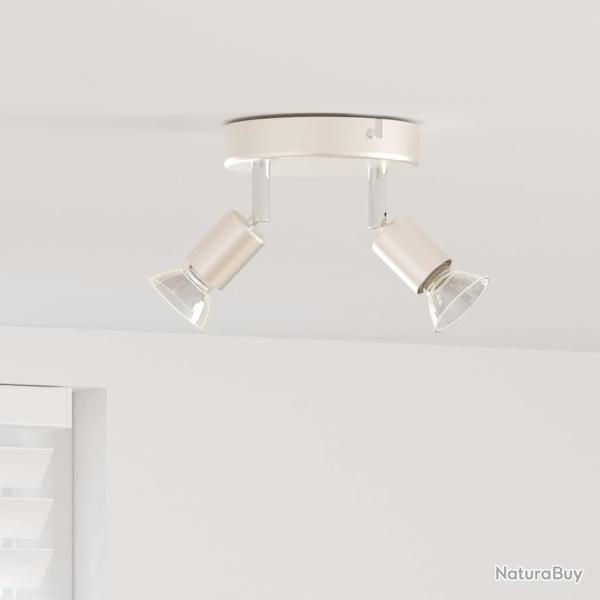 Spot de plafond avec des projecteurs Nickel 12 x 8 cm Acier