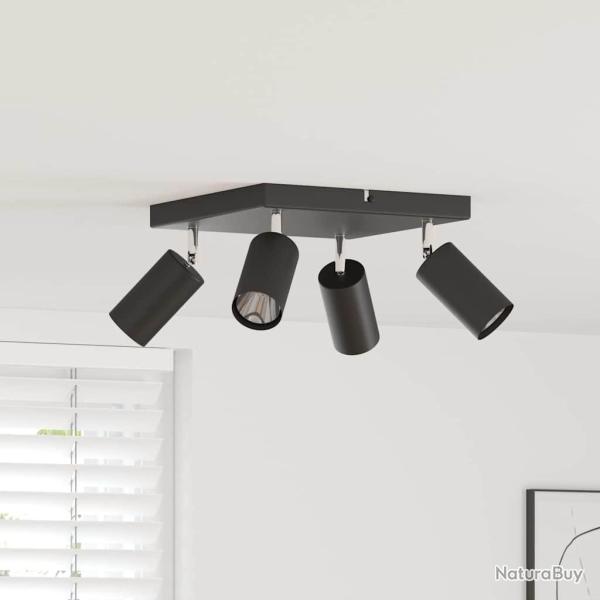 Spot de plafond avec des projecteurs Noir 26 x 26 x 16 cm M�tal
