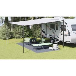 Tapis de tente Bleu et gris 500 x 250 cm Poly&eacute;thyl&egrave;ne