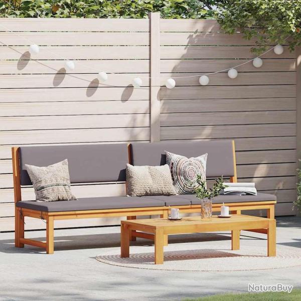 Transat Huile Naturelle 200 x 57 x 75cm Bois d'acacia massif