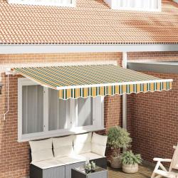 Toile de rechange pour auvent Vert et jaune 3,5 x 2,5 m