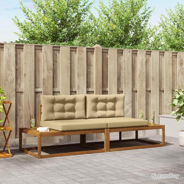 Ensemble de canap�s d'ext�rieur 2 Pi�ce Naturel et Beige