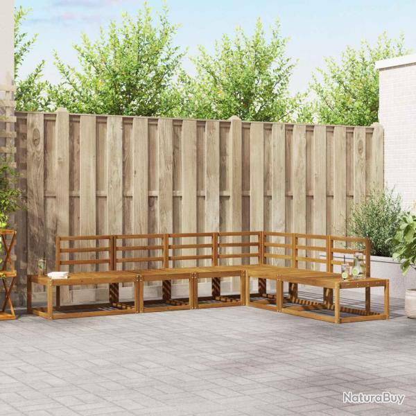 Ensemble de canap�s d'ext�rieur 6 Pi�ce Naturel