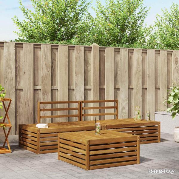 Ensemble de canap�s d'ext�rieur 3 Pi�ce Naturel