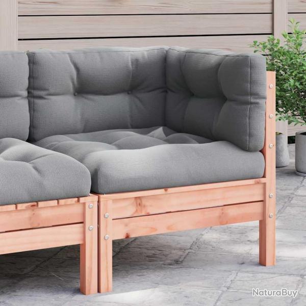Canap� d'angle de jardin avec coussins bois massif douglas