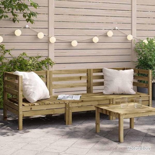 Canap� de jardin 3 places bois de pin impr�gn�